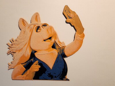 Photopops - Miss Piggy - 3d Printed Art Piece - image3